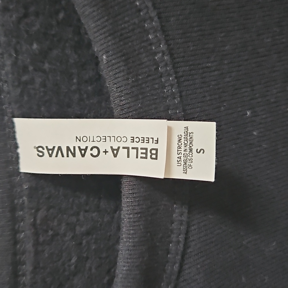 Bella + Canvas Black Crew Neck Sweatshirt with Leopard Print Pilates - Picture 2 of 3